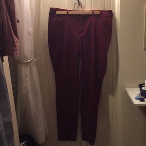 Old navy Pixi cranberry pant women’s size 12